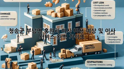 청송군 부남면 홍원리 이사 비용 예상 및 이사 서비스 완벽 가이드