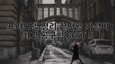 프라모델 정리 끝판왕! 가성비 최고 공구함 BEST 5